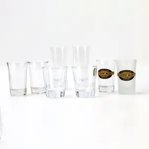 Logotipo personalizado Copa de whisky Sublimación de vino Espacios en blanco Impresión Espresso Vasos de chupito 1oz con alta calidad