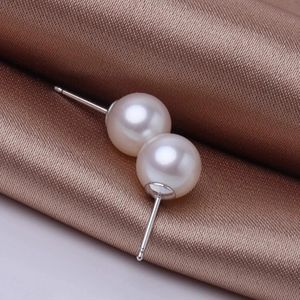 Amelia Moda İnci Küpeler 6MM/ 8MM/ 10MM Parti İnci Küpeler Takı Seti Beyaz Renk Yapay İnci Küpeler Kadınlar İçin - Product Image 2