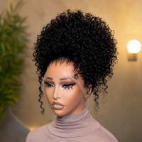 Perruques Lace Front HD en Cheveux Humains, Bouclées Birmanes avec Mèches, Cheveux Humains Bruts, Perruque Lace HD, Perruques Bouclées Super Double Drawn