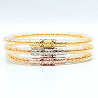 Bracelets en gelée perlée de 65 mm de diamètre