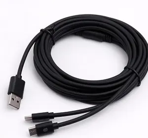 Cable de carga para consola de juegos PS5 Cable de cargador USB 2 en 1 para Xbox Series S/X Cable de carga del controlador