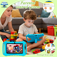 Tablet Anak Android 12 7 Inci Terlaris 2GB+32GB MTK Quad Core Baterai 3000MAH Wi-Fi Dual Band Resolusi 1024x600 Baru