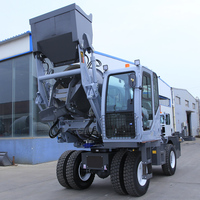 Efficace 3 mètres cubes Mini camion bétonnière Mini camion mélangeur avec châssis agile pour projets urbains et espaces restreints