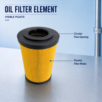 Elemen Pengganti Filtrasi Oli MF4002P10NBP01 Kartrid Filter Industri untuk Mesin