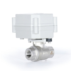 วาล์วไฟฟ้า Tonhe DN15 แบบมุมฉาก สแตนเลส สำหรับควบคุมน้ำเสีย - Product Image 1