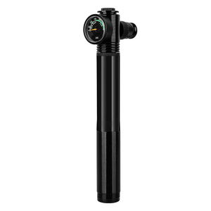 <span class=keywords><strong>Pompe</strong></span> à air pour vélo à <span class=keywords><strong>double</strong></span> <span class=keywords><strong>action</strong></span> de 300psi avec manomètre en aluminium Mini gonfleur de vélo pour gonfler les vélos - Product Image 2