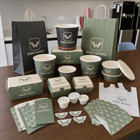 Boîte en papier jetable personnalisée avec logo pour emballage de repas (hamburger, poulet frit, frites) – Fournisseur export pour services de restauration