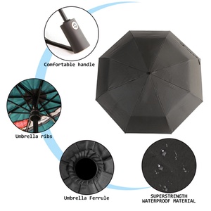 Wholesale Promotion Double Fabric Iron <b>Frame</b> Manual Button Control UV Protection Crane Pattern Compact Custom logo Sun Umbrella - Product Image 6