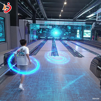 LJ Factory Wholesale 2 Lanes Mini Bowling Complete Set Machine Professional Parent-Child Kids Bowling Lane Equipment Glow/USBC