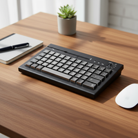 Teclado POS USB Impermeable y Totalmente Programable para Uso Comercial con Compatibilidad Multi-OS a Precio de Fábrica