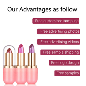 Lápiz Labial Camaleón 6 Colores Multichrome Metálico con Brillo, Tubo Rosa Dorado, Lápiz Labial Holográfico con Cambio de Color - Product Image 6