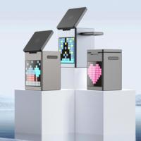 Magnetisch draadloos oplaadstation met BT-speaker en wekker, multifunctionele 5-in-1 draadloze oplader voor meerdere apparaten