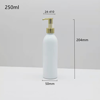 Penjualan Laris 2022 Botol Losion 250Ml Kosong Plastik Bentuk Bulat dengan Pompa Elektrokimia Aluminium Perak Emas