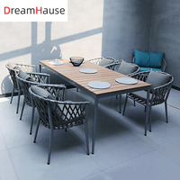 Chaises d'extérieur en métal, chaises de loisirs en rotin pour balcon, jardin, patio, villa, terrasse, chaises de salle à manger