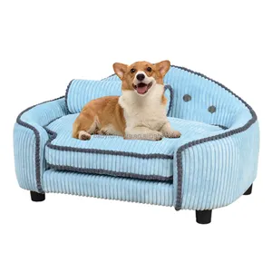 The Removable Dog Bed With Plush Cushions Also Makes It Easy To Wash Pet Furniture Handmade Cat And Dog Sofas