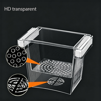 Nouvelle Boîte d'Incubation Flottante Améliorée pour l'Élevage de Poissons, Boîte d'Isolation pour l'Élevage en Aquarium, pour Œufs de Poisson, Alevins, Bébés Poissons, Écloserie