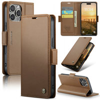 CaseMe Portefeuille de luxe pour iPhone 16e Étuis de téléphone portable en cuir PU RFID Fold Smart pour iPhone 16e 16 15 Pro Max 14 Se Flip Cover