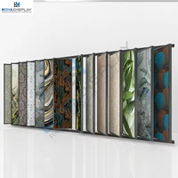 Étagère de présentation sur pied pour échantillons de papier peint mural en métal de haute qualité, personnalisable, taille sur mesure, publicité