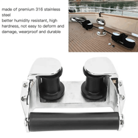 Accessoires marins universels Fairleader XHT-WXDLQ en acier inoxydable 316 à double rouleau pour bateau et yacht