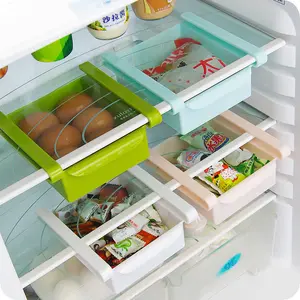 Extendable Compartment Food Fruit Tray Kitchen Plastic Refrigerator Storage Box