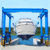 Ascenseur de voyage en mer 50 t 40 tonnes yacht à cheval transporteur bateau ascenseur de voyage 80 t grue de manutention de bateau