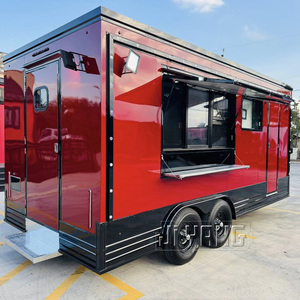 Remolques Personalizables para <span class=keywords><strong>Comida</strong></span> Rápida y Callejera, Carritos de Café con Equipamiento de Cocina Completo, Incluye Barbacoa en Oferta - Product Image 2