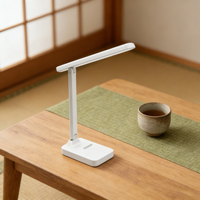 Lampe de bureau LED à piles pour l'étude, lampe de lecture tactile pour la protection des yeux, pour la maison, le bureau et l'école