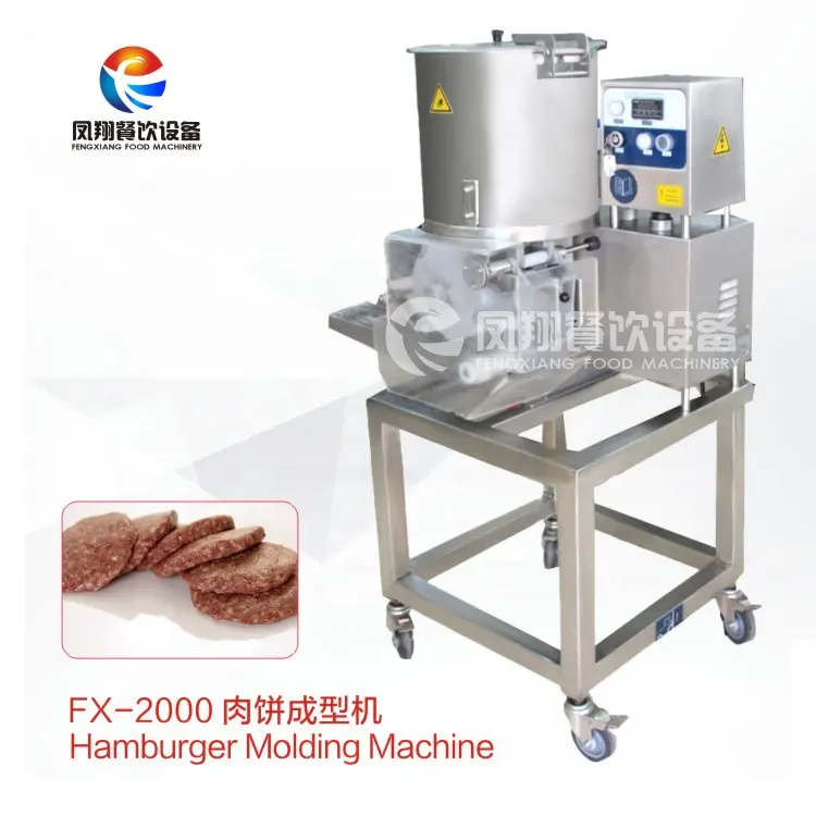 FX-2000 Apply to meat processing industry machine hamburger chicken patty making machine hamburger chick nugget shaping machine