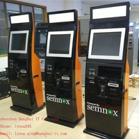 Kiosque bancaire de dépôt et de retrait d'espèces Hunghui, fabricant chinois de guichets automatiques sans fil, écran tactile capacitif 19 pouces 10 points