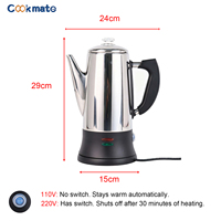 Percolateur à café expresso très vendu, acier inoxydable de haute qualité, qualité alimentaire 304