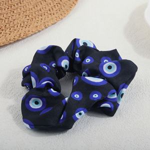 Modisch aktuell individuelles logo tag zerknittert elastisches haarband zubehör geschenk druck wimpern druck wimpern zerknittert böse augen zerknittert - Product Image 6