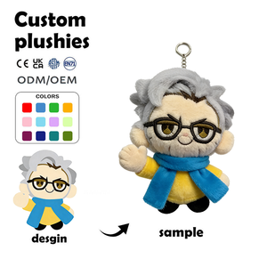 Op maat gemaakte knuffelfiguren sleutelhangers PP katoen op maat gemaakte knuffelproducent en leverancier gepersonaliseerde cartoonfiguur knuffels - Product Image 1
