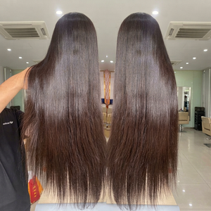 Perruque à lacet HD complète de qualité supérieure cheveux humains droits du Vietnam prix de gros vendeur de cheveux vietnamiens bruts - Product Image 1