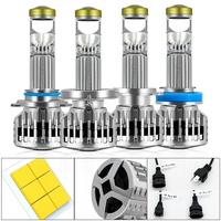 Faro LED Y9 PRO 220w H11 9005 9006 H4 H7 con Lente para Auto BMW E39, Lente de Faro de Alto Lumen, Mini Lente Pequeña, Foco