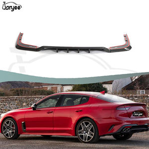 Difusor de parachoques trasero de fibra de carbono Joryee, Kit de carrocería de alerón de escape para <span class=keywords><strong>KIA</strong></span> <span class=keywords><strong>Stinger</strong></span> <span class=keywords><strong>2018</strong></span>-2022 2019 2020, accesorio de afinación - Product Image 1