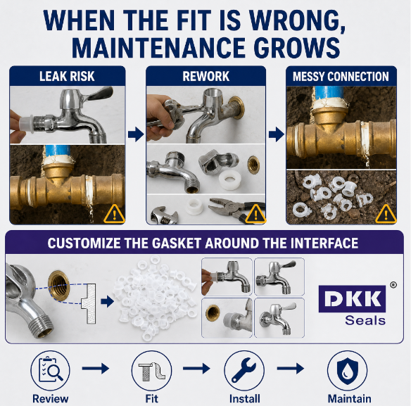 DKK Seals Custom Rubber Faucet Gaskets with Tailored Sizes and Hardness for OEM Plumbing and Leak Prevention Solutions · image 6