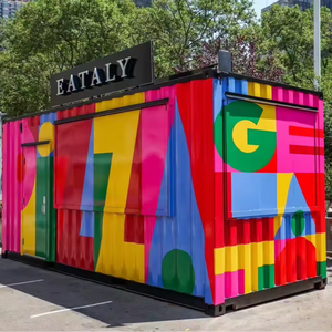 Conteneur de luxe magasin mobile Bar boutique 20 pieds conteneur préfabriqué maison pour restauration rapide - Product Image 1