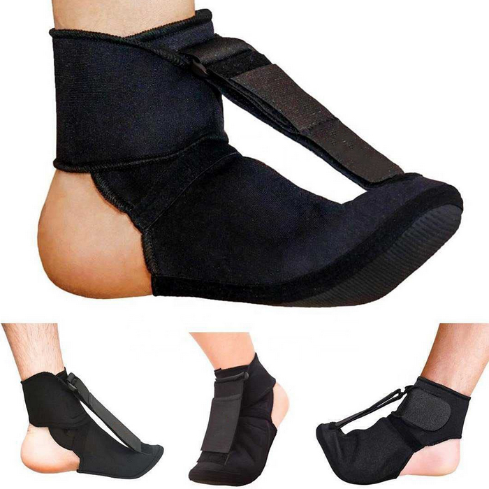 supregear Notturne per Fascite Plantare, Tutore per Caviglia per Caviglia con Sfera Massaggiante e Supporti per L'arco, Piedi Piatti Tendinite Achillea, 3 Cinghie Regolabili Stecca del Piede Supporto