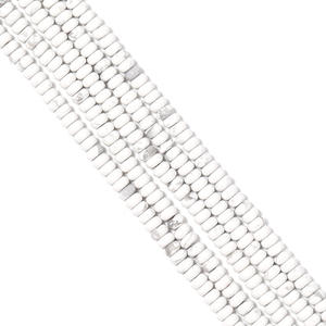 2*4mm pallina di pietra di abaco naturale Howlite cristallo aventurina nera agata ruota Rondelle perle di pietre sciolte fai da te creazione di gioielli - Product Image 5