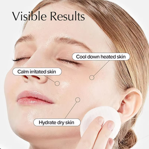 Toallitas Faciales Calmantes de Zanahoria, Almohadillas de Tónico Facial de Algodón para Piel Sensible, Alivio del Enrojecimiento, Toallitas Limpiadoras Faciales Suavizantes - Product Image 2