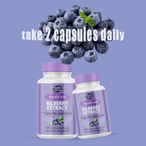 Capsules d'extrait de myrtille OEM ODM, soutien antioxydant, santé oculaire, complément alimentaire végétalien, sans OGM, soutien du système immunitaire - Product Image 4