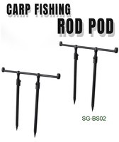 Carpe Canne À Pêche Pod Stand Titulaire Alarme De Morsure Carpe Canne À Pêche Pod En Acier Titulaire Rod Stand