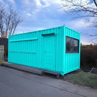 Kiosque Conteneur Écologique Imperméable pour Extérieur, Stand de Snacks Modulaire Préfabriqué pour Parc, Boutique Conteneur de Vente au Détail pour Site Touristique