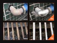 Peinture en spray au zinc anti-rouille à immersion à chaud, de qualité industrielle, à haute couverture, effet chrome métallique, pour réparation