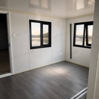 Casa Contenedor Expandible de 20 pies, Villa Moderna de Mediados de Siglo, Estructura de Acero Modular Prefabricada, Edificio de Oficinas de Dos Dormitorios