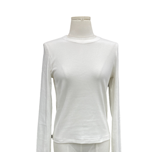 T-shirt élégant en <span class=keywords><strong>laine</strong></span>/cachemire à manches longues pour femmes <span class=keywords><strong>de</strong></span> haute <span class=keywords><strong>qualité</strong></span> 100% surdimensionné avec breloque coupe ajustée col haut Style décontracté Base - Product Image 1