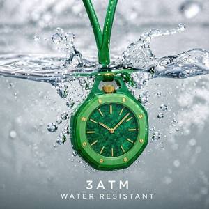 นาฬิกา Sparktime Green Octagon Resin  วัสดุไบโอเซรามิก ABS ขนาด 40 มม. ระบบอนาล็อก ควอตซ์  สำหรับทุกเพศ ดีไซน์หรูหราทันสมัย  เข็มเรืองแสง  หน้าปัดกระจกมิเนอรัล - Product Image 5