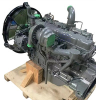 Moteur diesel turbocompressé 4JB1T à injection directe DI 4JB1T 68KW 4 cylindres, ensemble moteur complet pour engins de construction