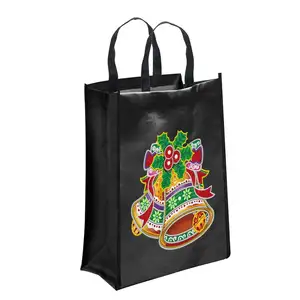 5D DIY Diamond Painting Tote Bag Non-Woven Fabric Diamond Painting Foldable Handbag Cross Stitch Art Kits Shopping Cloth Bag