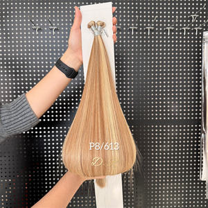2025 Double Drawn Invisible <span class=keywords><strong>Russe</strong></span> Extensions De Cheveux Genius Trame Aucun Retour Cheveux Remy Genius Trame Extensions De Cheveux Peut Être Coupé - Product Image 4